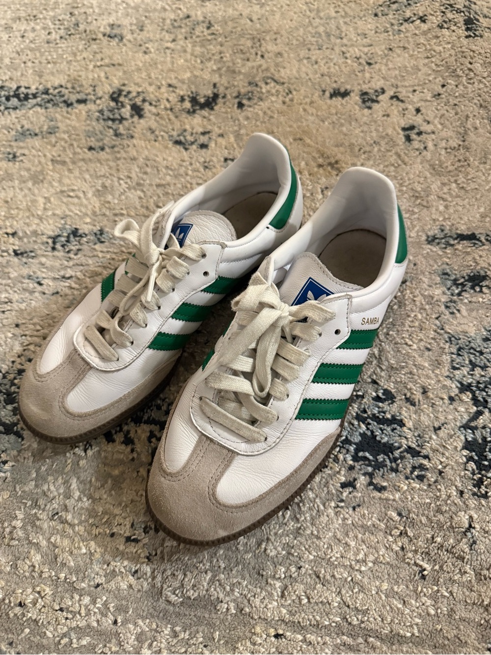adidas Samba Men's Sneakers - White & Green